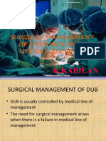 8surgical Management of Dysfunctional Uterine Bleeding - Kabilan