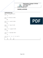 Model Answer Question (I)