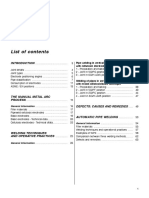 List of Contents: Pipe Welding in Vertical Down (Downhill) With Cellulosic Electrodes