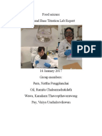 Acid and Base Titration Lab Report