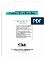 Business Plan Template PDF