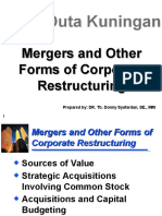 Merger and Other Forms of Corporate Restructuring