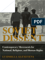 Ludmilla Alexeyeva: Soviet Dissent. Contemporary Movements For National, Religious, and Human Rights (1987)