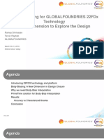 Body Bias Scaling For Globalfoundries 22fdx Technology New Dimension To Explore The Design