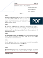 Ece-IV-linear Ics & Applications (10ec46) - Notes