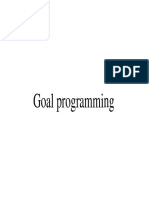 Goal Programming