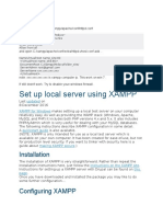 Set Up Local Server Using XAMPP: Installation