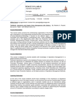 OPER340 OperationsManagement FL15 Pazzaglia