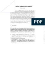 Public Policy For Growth and Poverty Reduction: Abstract