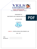 DSP Lab Record