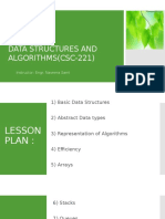 Data Structures and Algorithms (Csc-221) : Instructor: Engr. Naveera Sami