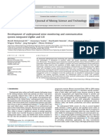 Development of Underground Mine Monitoring and Communication System Integrated ZigBee and GIS