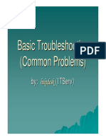 Basic Troubleshooting (Common Problems)