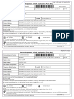 Acknowledgement of PAN Application (Form 49A)