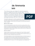 The Uhde Ammonia Processes