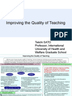 Improving The Quality of Teaching: Teiichi SATO Professor, International University of Health and Welfare Graduate School