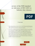 An Overview of The EMS Standard: The Key Relevance of ISO 14001 in Industry (Key Clauses)