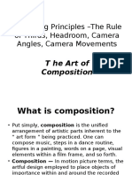 F. Framing Principles - The Rule of Thirds, Headroom, Camera Angles, Camera Movements