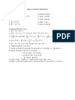 Kuis 1 XII IPA Integral Tak Tentu