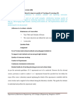 2.2. Teaching - Learning Processes (100) 2.2.1. Describe Processes Followed To Improve Quality of Teaching & Learning