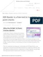 XER Reader Is A Free Tool To Run DCMA 14 Point Checks