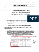 AAC Technologies LTD (Ticker 2018) : Why Are AAC's Reported Profit Margins Higher AND Smoother Than Apple's? Part I (Full Report)