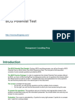 BCG Potential Test MCP PDF