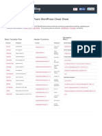 Wordpress Cheat Sheet PDF