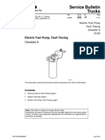 Electric Fuel Pump, Fault Tracing