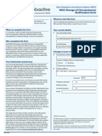 NEIS Change of Circumstances Notification Form