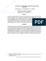 An Engineering Approach To An Integrated Value Proposition Design Framework C. Van Der Merwe, A. Van Rensburg & C.S.L. Schutte