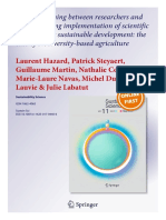 Mutual learning between researchers and farmers during implementation of scientific principles for sustainable development: the case of biodiversity-based agriculture : Laurent Hazard • Patrick Steyaert • Guillaume Martin • Nathalie Couix • Marie-Laure Navas • Michel Duru • Anne Lauvie • Julie Labatut