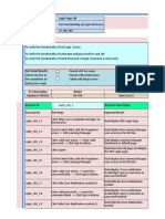 Screen Name Test Title Test Script # Test Objectives:: Login Page LM Test Functionality of Login LM Access LP - LM - 001