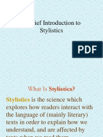 Intro To Stylistics