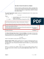 Determination of The Structure Fundamental Period