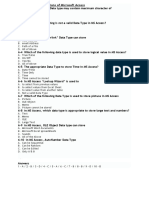 Multiple Choice Questions of Microsoft Access