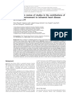 A Systematic Review of Studies in The Contributions of The Work Environment To Ischaemic Heart Disease Development