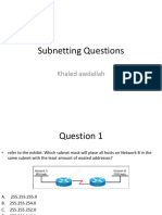 Subnetting Questions 1