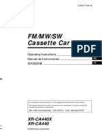 Sony - FM/MW/SW Reproductor de Cassette - Xrca440x Es