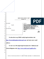 Sample Motion To Compel Further Responses To Interrogatories in United States District Court