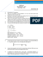 CBSE Board Class XII Physics - Set 1 Board Paper - 2011 Time: 3 Hours (Total Marks: 70) General Instructions: 1. 2. 3. 4