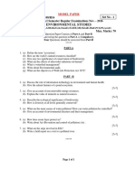 Model Paper Environmental Studies 1 1 r16