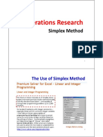 Operations Research: Simplex Method