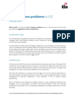 3dB Most Common Problems in LTE Networks