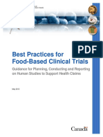 Best Practice Food-Based Clinical Trials - Canada Health Ministry