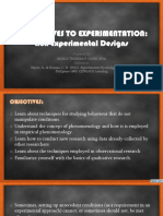 Alternatives To Experimentation