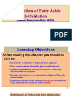 M.D - Oxidation of FAs & Ketone Bodies