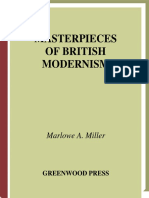 Marlowe A Miller Masterpieces of British Modernism Greenwood Introduces Literary Masterpieces 2006 PDF