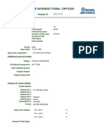 Royal Air Force Interest Form - Officer: Customer Id: 14911956 Request Id: 20273155