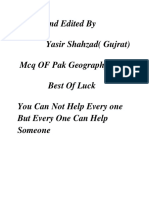 Geography of Pakistan MCQS 4